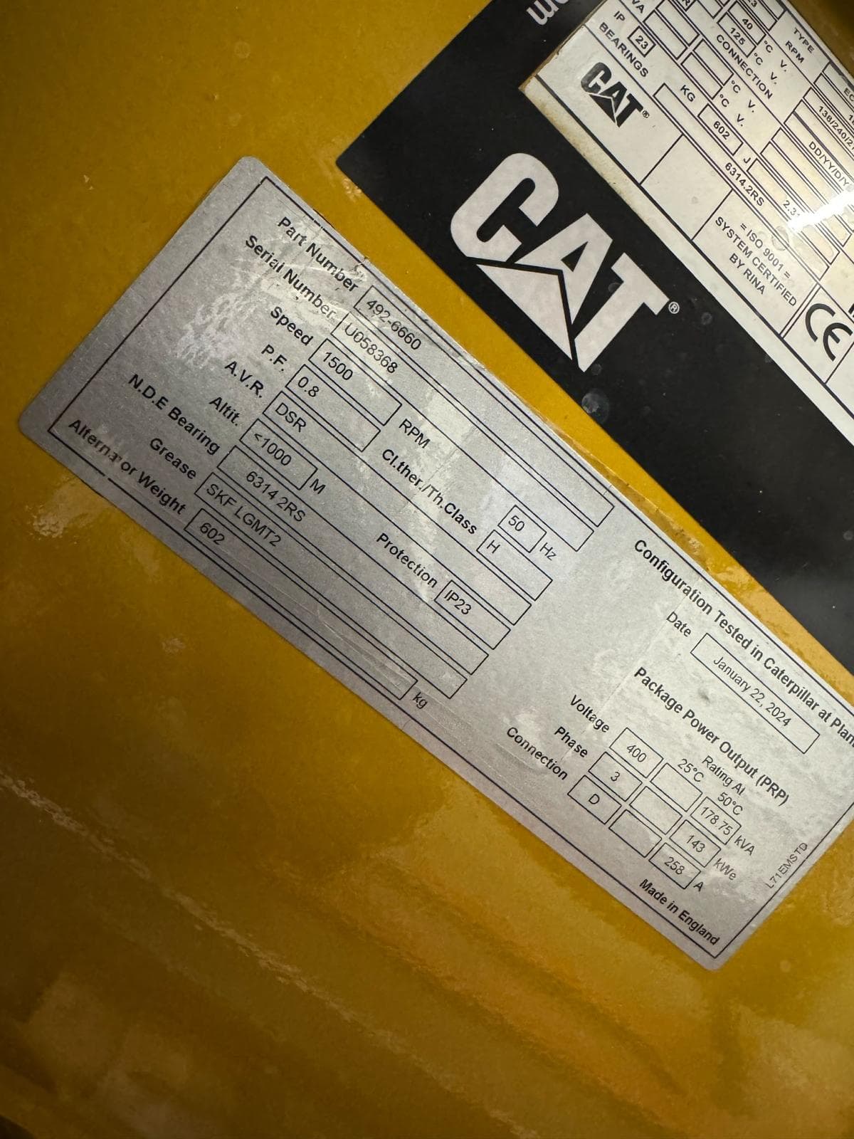 Caterpillar C7.1 2024 Marine Generators 165KW Brand New thumbnail 3