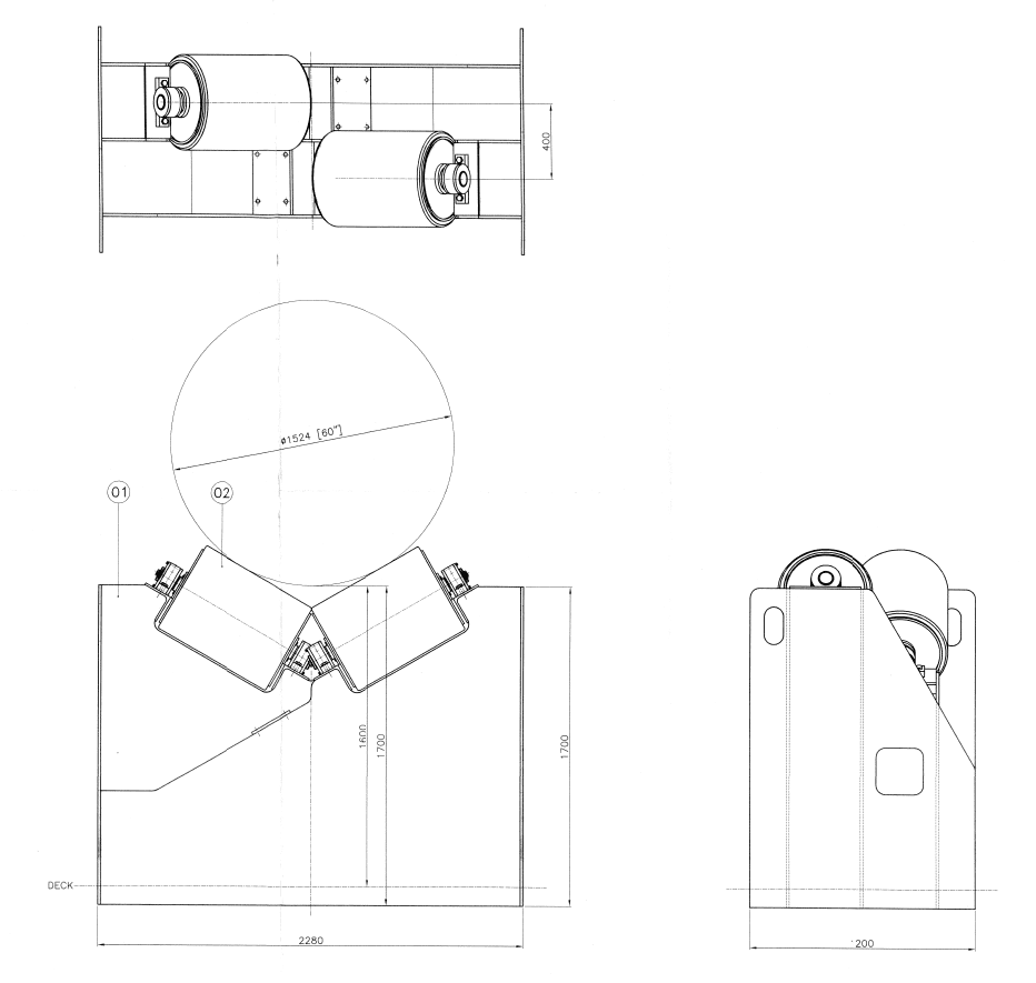 Heavy duty idler rollers thumbnail 2