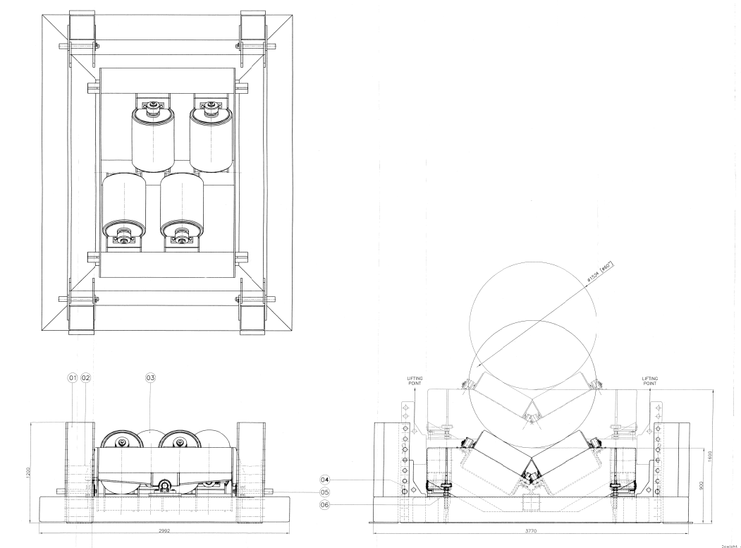 V-roller swivel rollers thumbnail 2