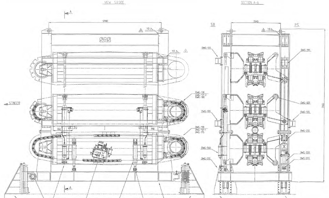 SAS SVH80 2, pipe Track tensioner thumbnail 4