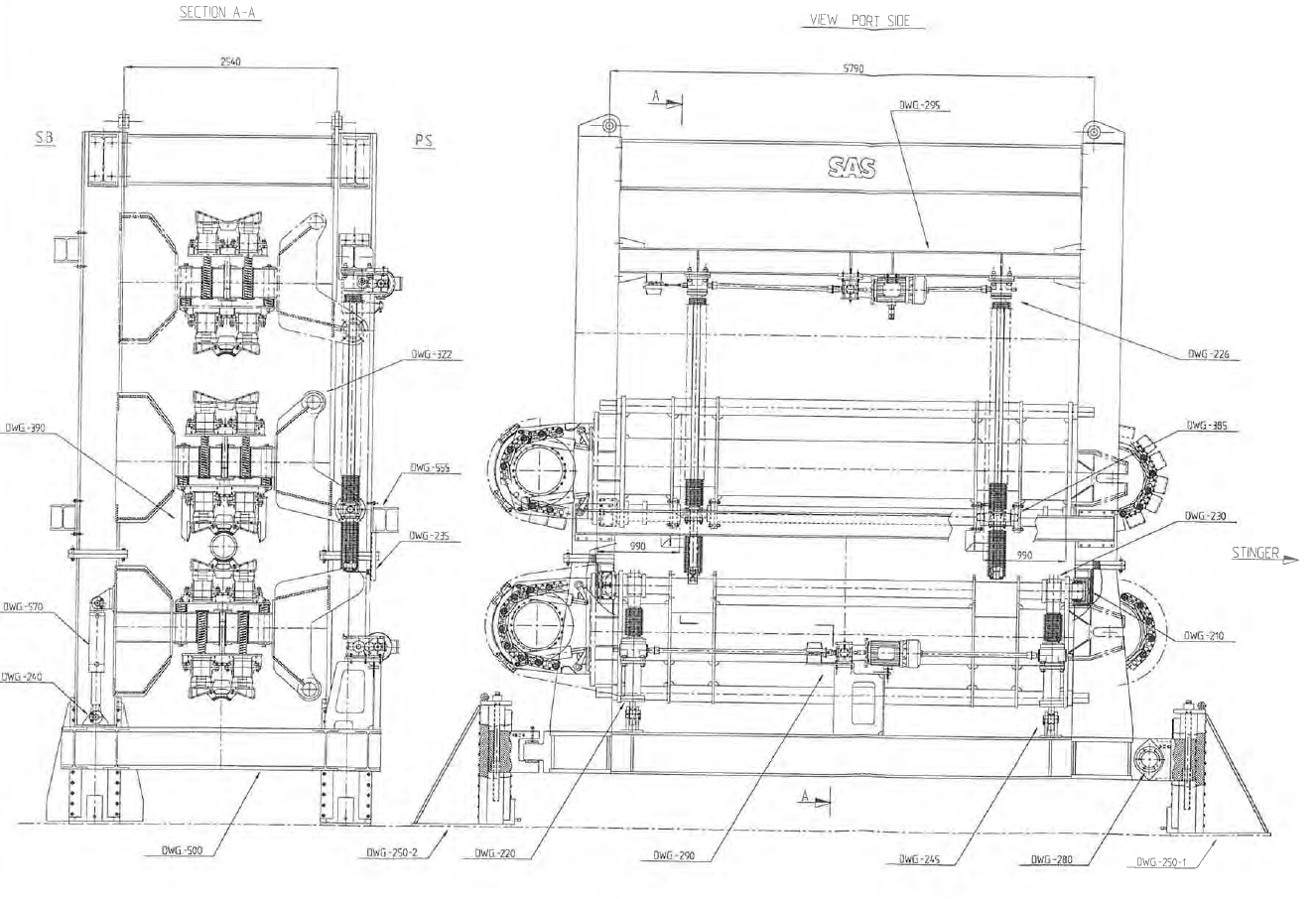 SAS SVH80 2, pipe Track tensioner thumbnail 5
