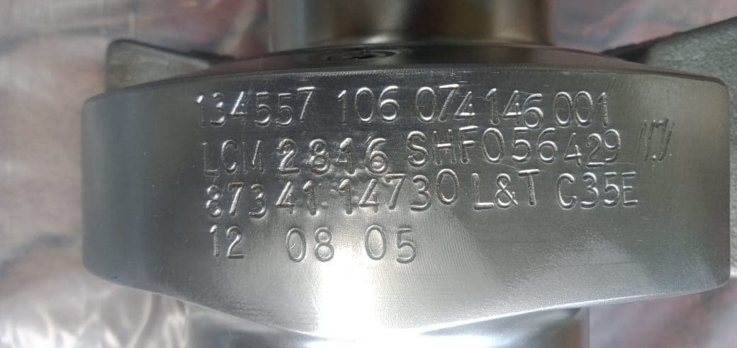 BURCKHARDT NEW CRANKSHAFT - 2K 105 2B thumbnail 2