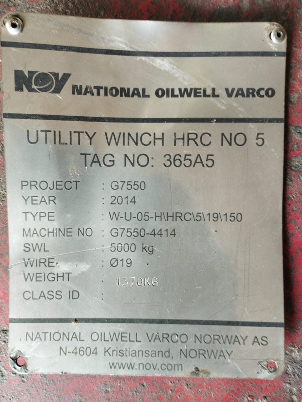 NOV Hydraulic Utility & Manrider Winch thumbnail 6