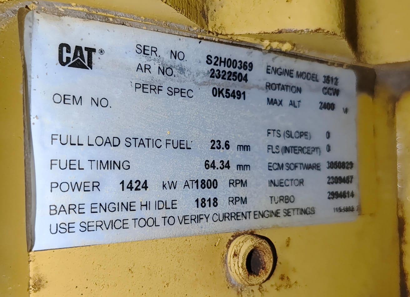 CAT 3512B Generator set (unused) thumbnail 2
