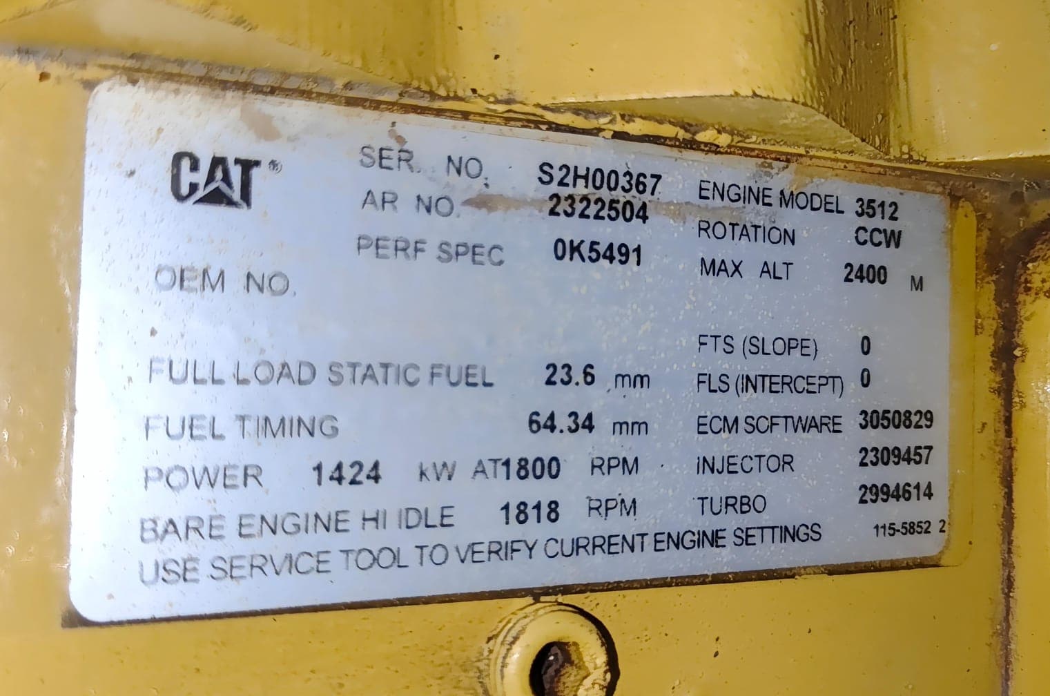 CAT 3512B Generator set (unused) thumbnail 6