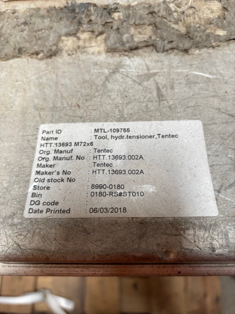 TENTEC Hydraulic Bolt Tensioner - 1500bar thumbnail 2