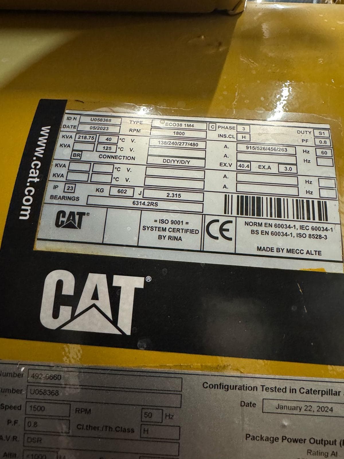 Caterpillar C7.1 2024 Marine Generators 165KW Brand New thumbnail 2