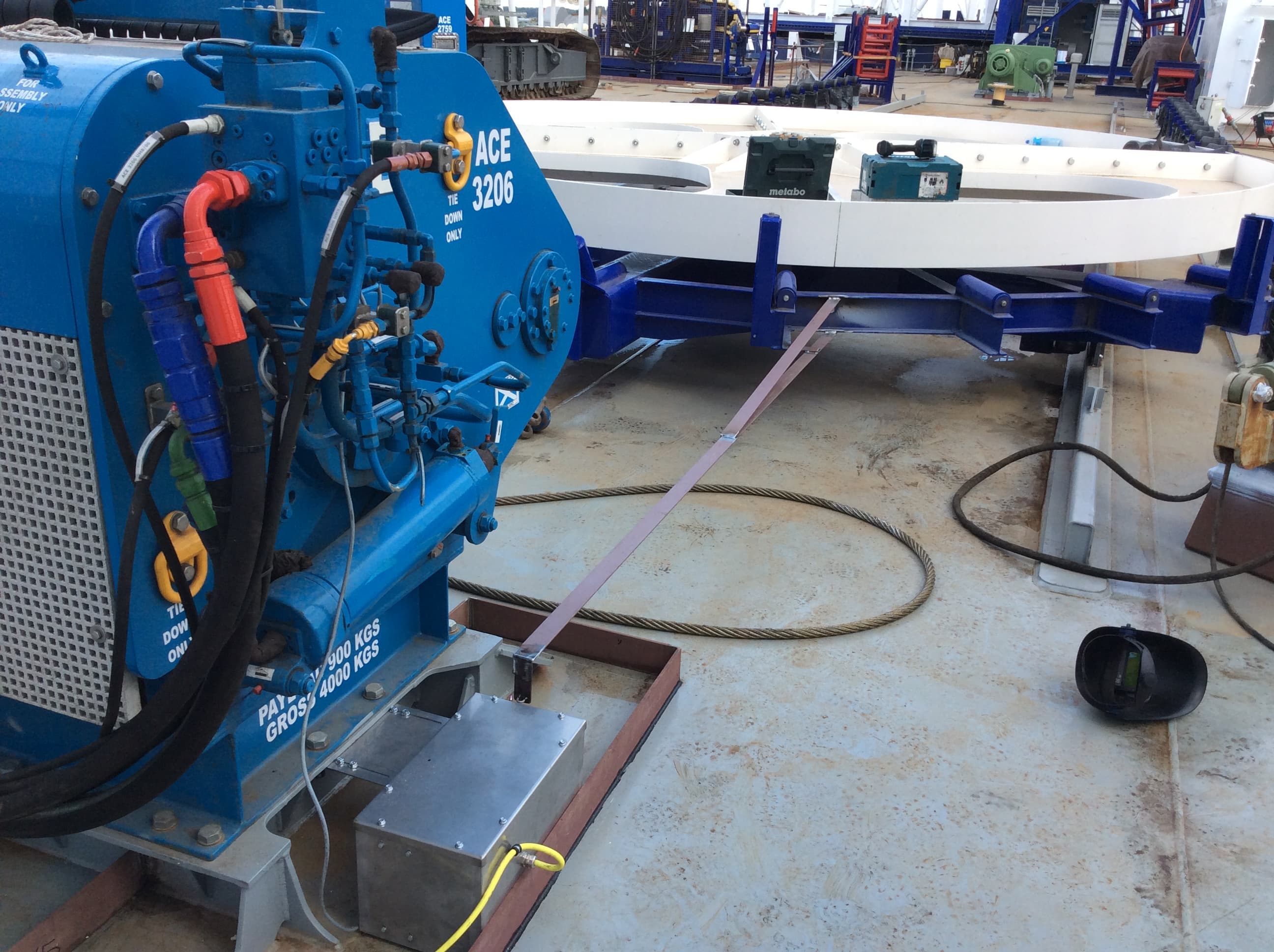 10Te SWL Constant Tension Hydraulic Drum Winch ACE 3206 thumbnail 2