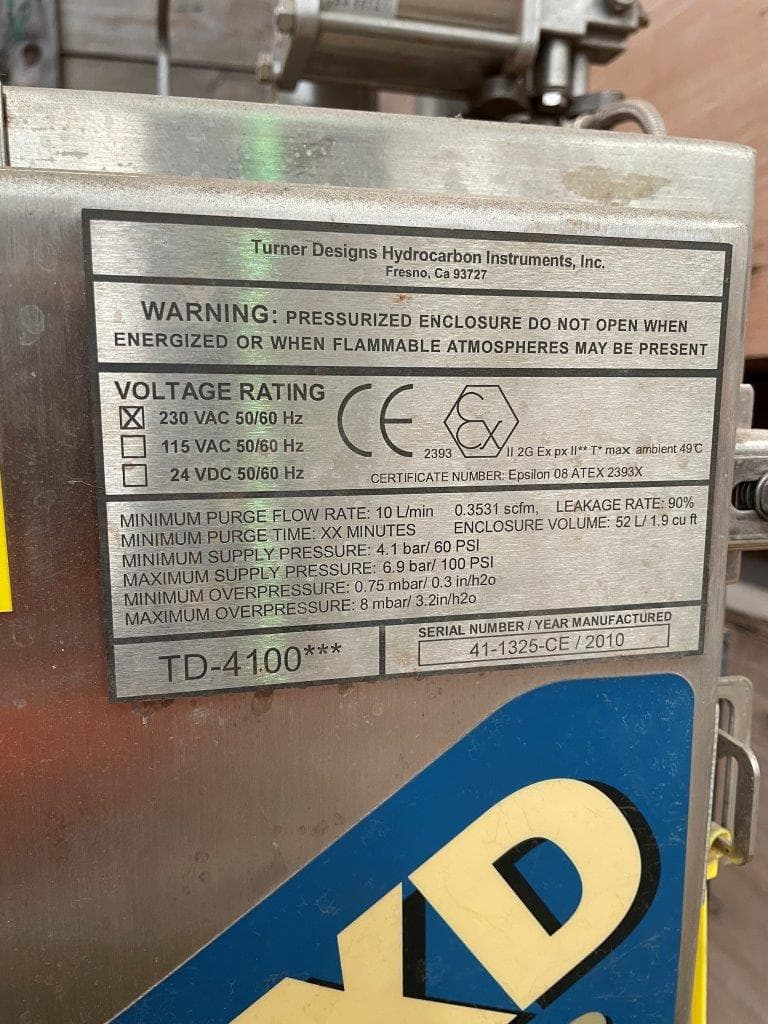 Turner Design TD-4100XD Oil in Water Monitor 2010 thumbnail 4