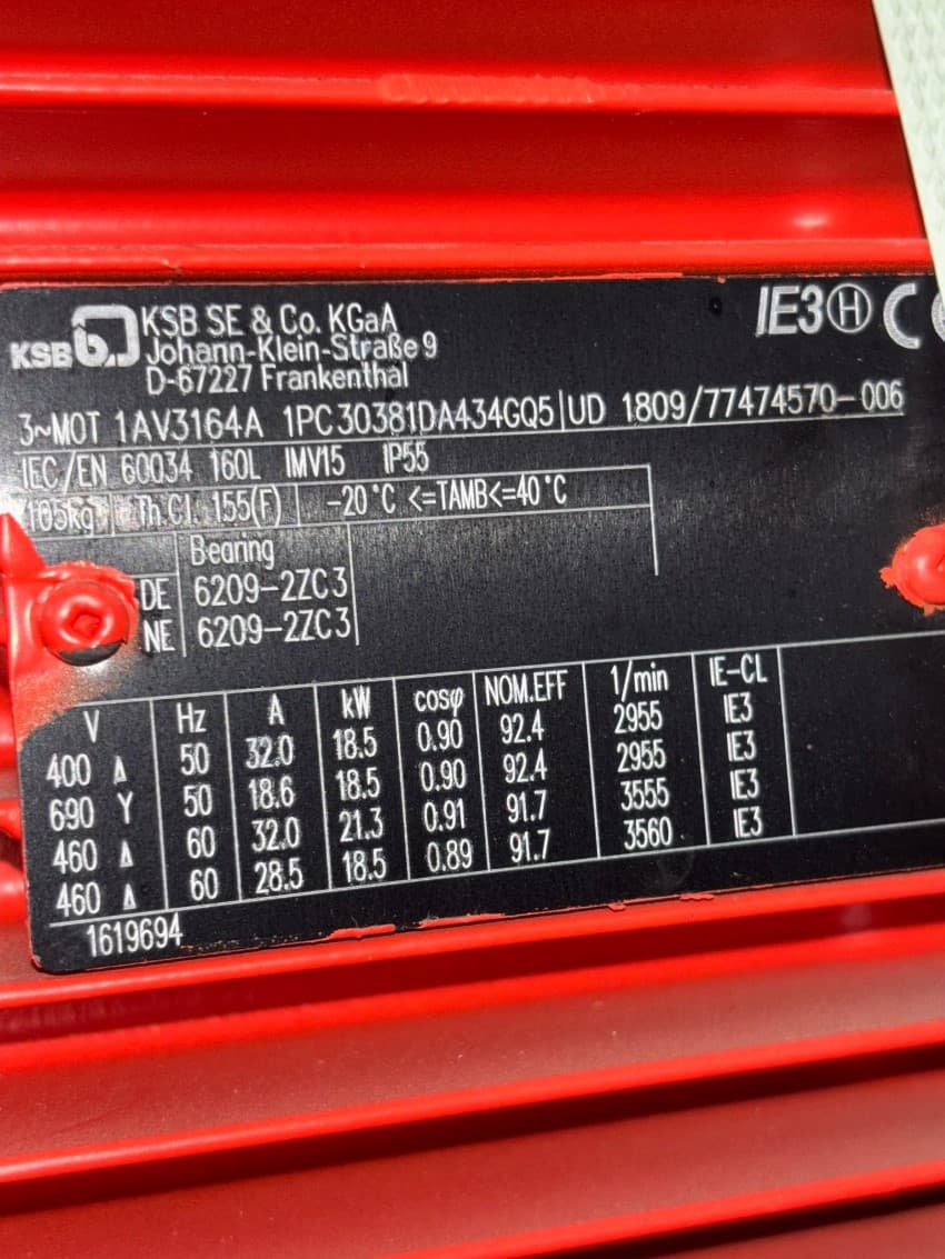 KSB ETALINE Pump with Motor - 180 m³/h, 23 m Head thumbnail 2