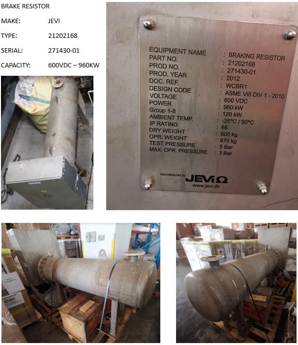 JEVI Horizontal Water-Cooled Braking / Ballast Resistor thumbnail 2