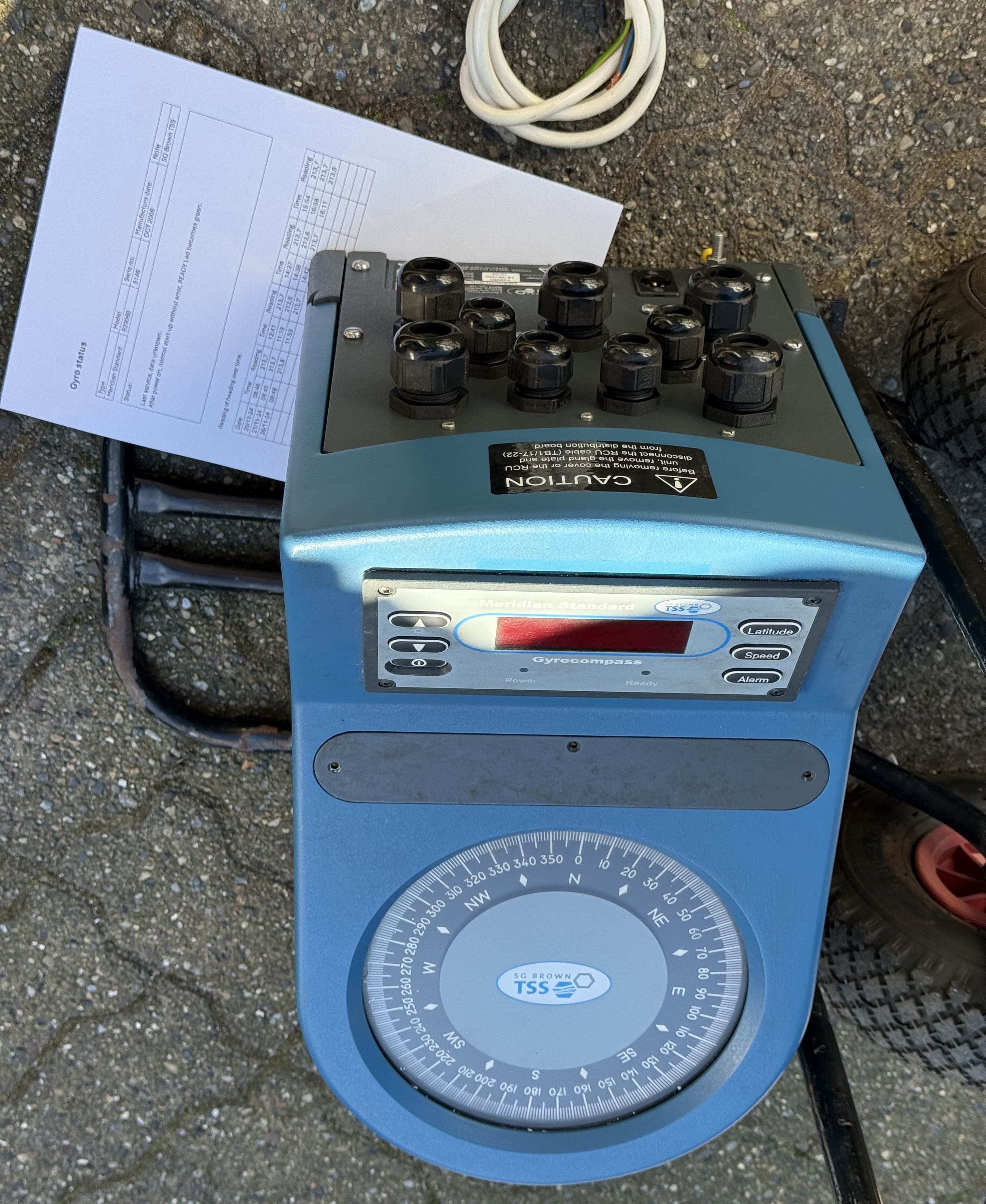 Meridian Gyrocompass Surveyor and Standard type S G Brown. thumbnail 2