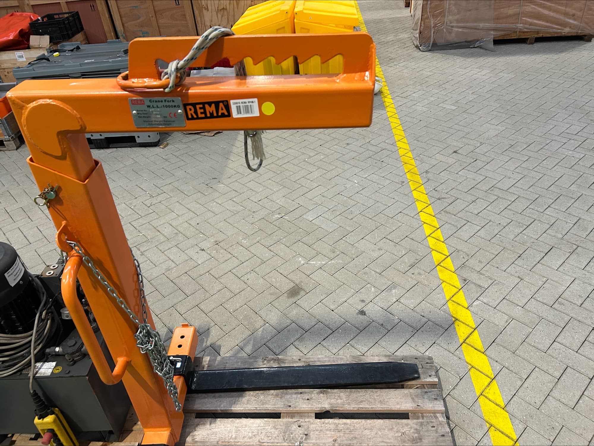 Rema RPHM pallet hook with manual balancing thumbnail 3