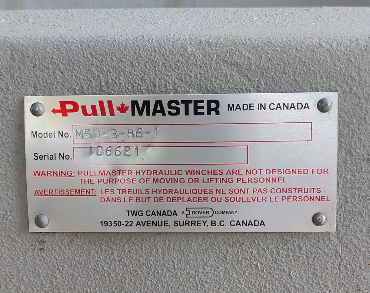 Pull Master M50 offshore winch thumbnail 3