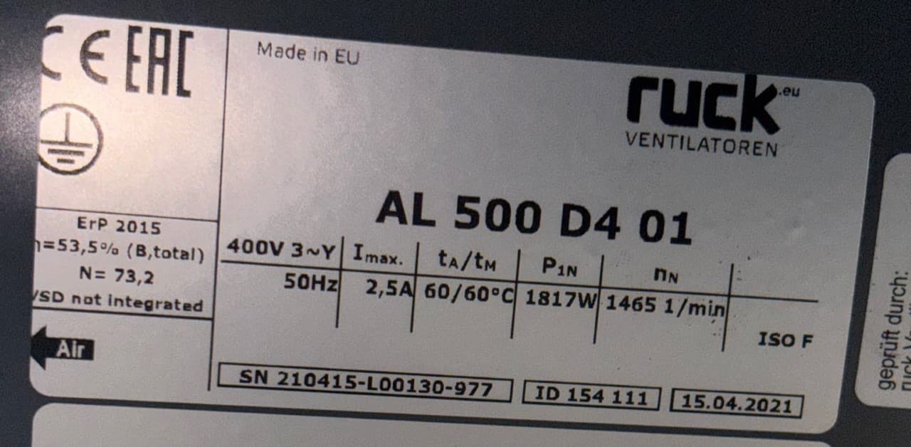 Ruck Axial Fan - AL 500 D4 01 thumbnail 2