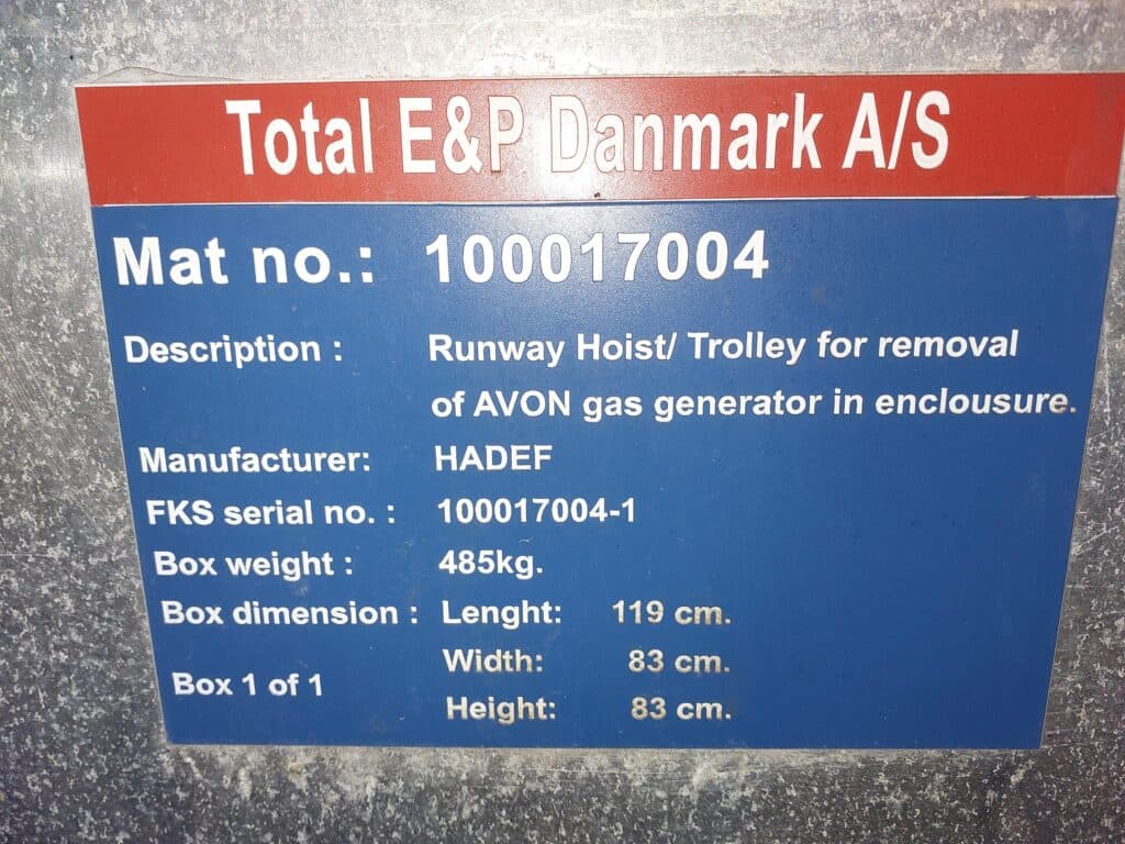 Hadef Runway hoist and trolley thumbnail 2