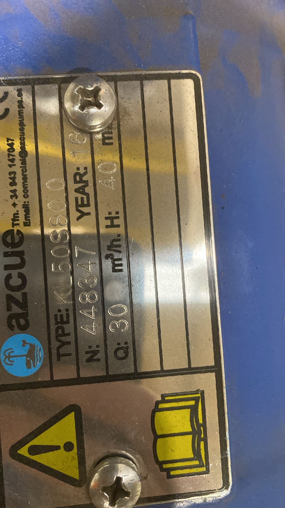 BILGE PUMP AZCUE KL50S80.0 thumbnail 2