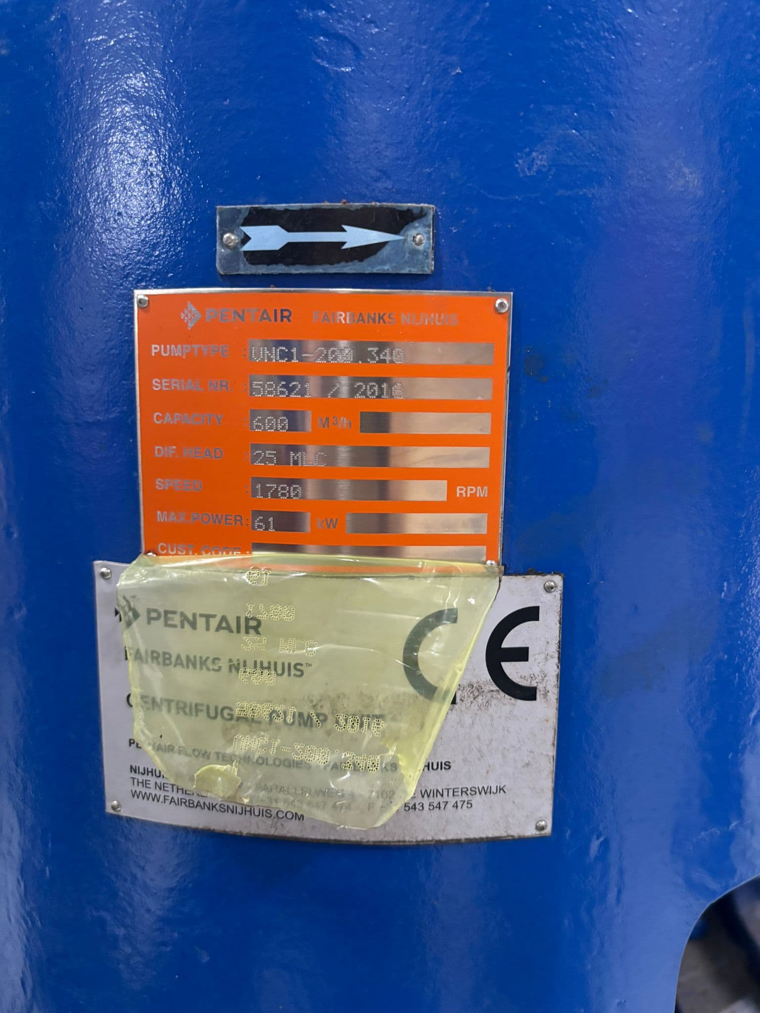 Pentair Fairbanks Nijhuis - water pump VNC1-200.340 thumbnail 2