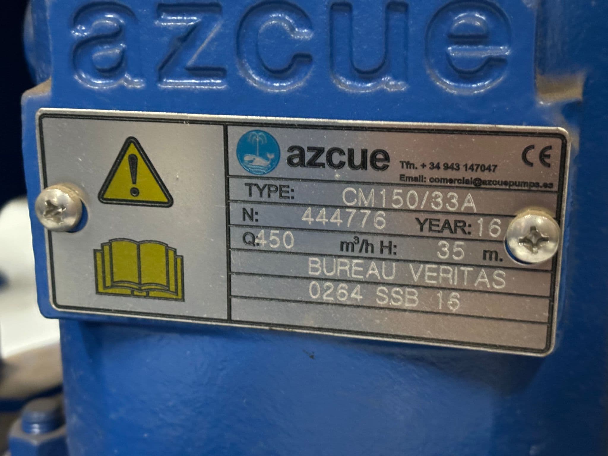 Azcue water pump CM150/33A thumbnail 2