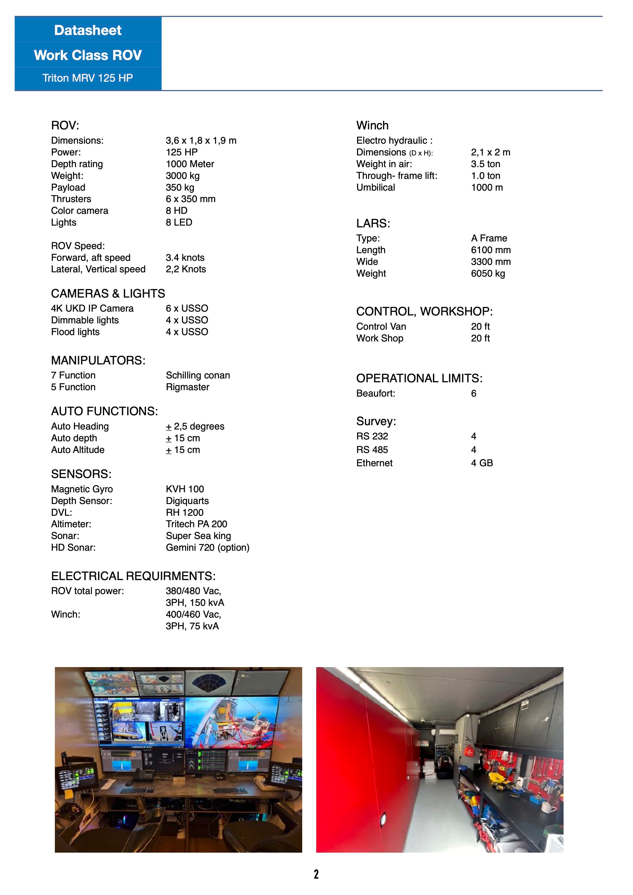 Triton Workclass ROV 125 HP - Fully refurbished & upgraded thumbnail 2