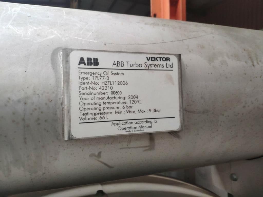 Complete ABB turbocharger TYPE: TPL77-812 thumbnail 6