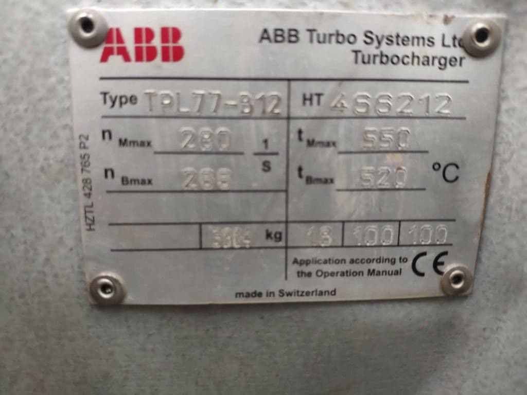 Complete ABB turbocharger TYPE: TPL77-812 thumbnail 4