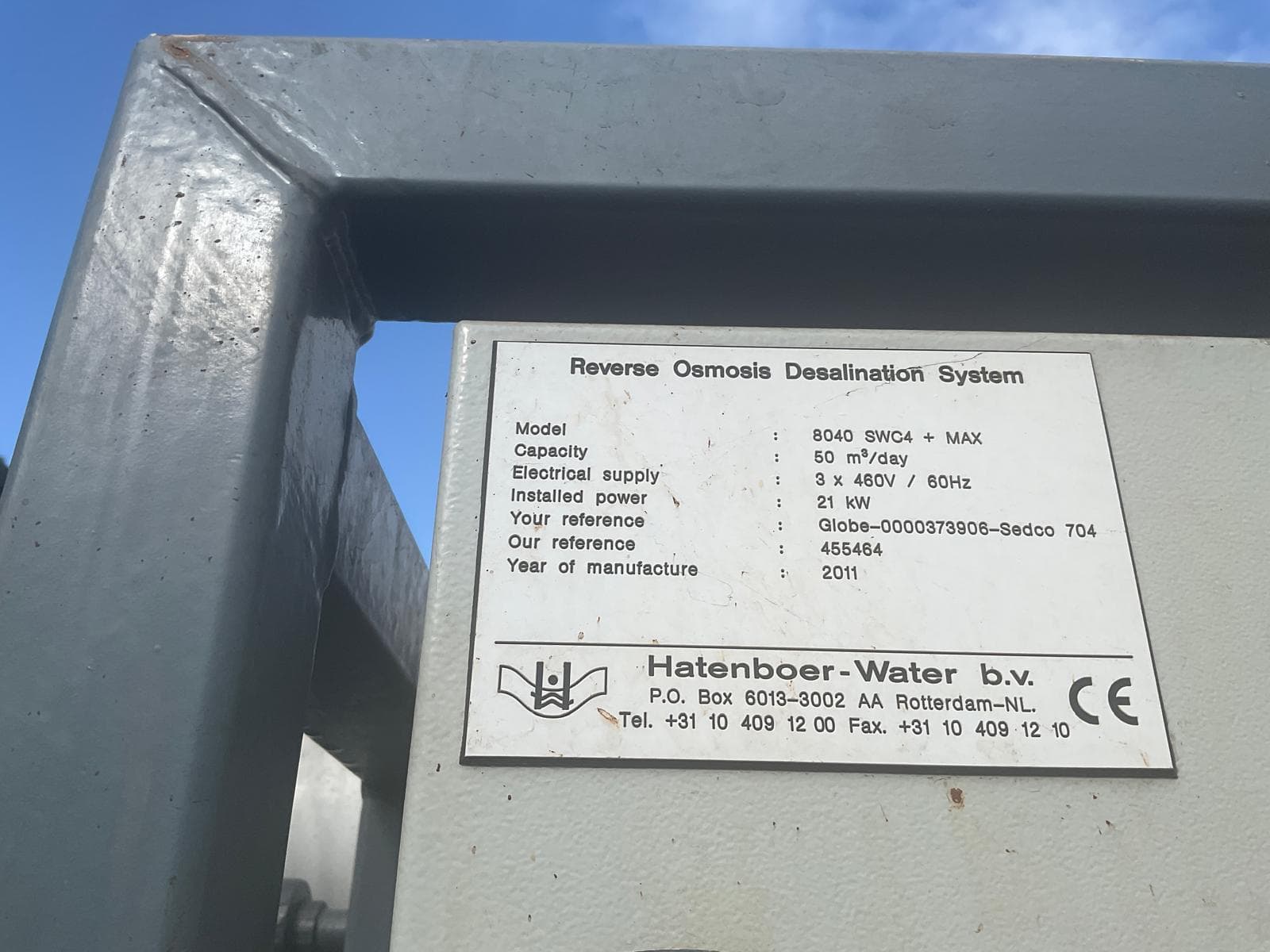 Hatenboer-Water Reverse Osmosis Desalination System 8040 SWC4 thumbnail 2