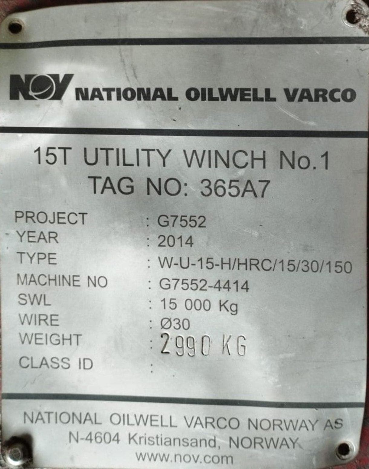 NOV Hydraulic Utility & Manrider Winch