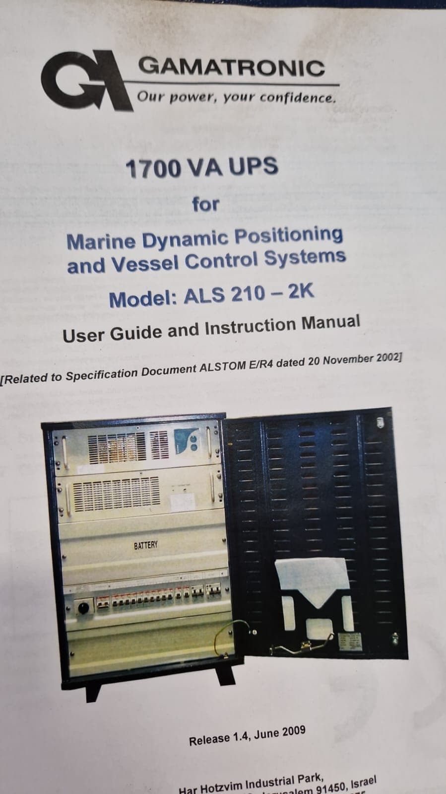 GAMATRONIC DP 1700 VA UPS