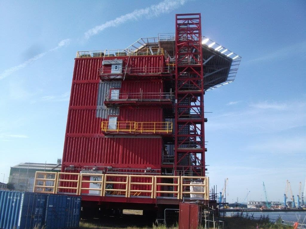 120 men accommodation with helideck