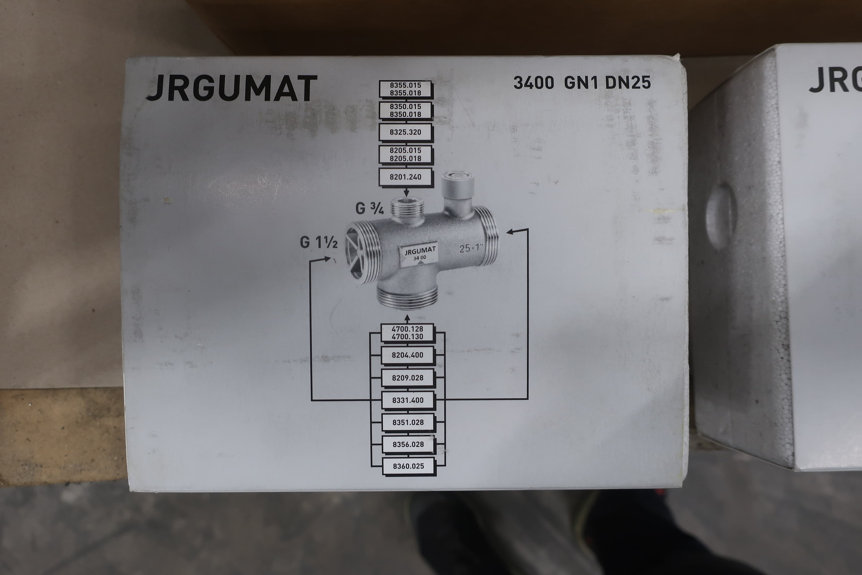 JRGUMAT 3400 thermostatic mixing valve