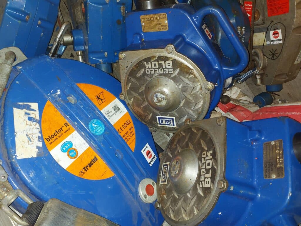 SEVERAL FALL ARRESTS