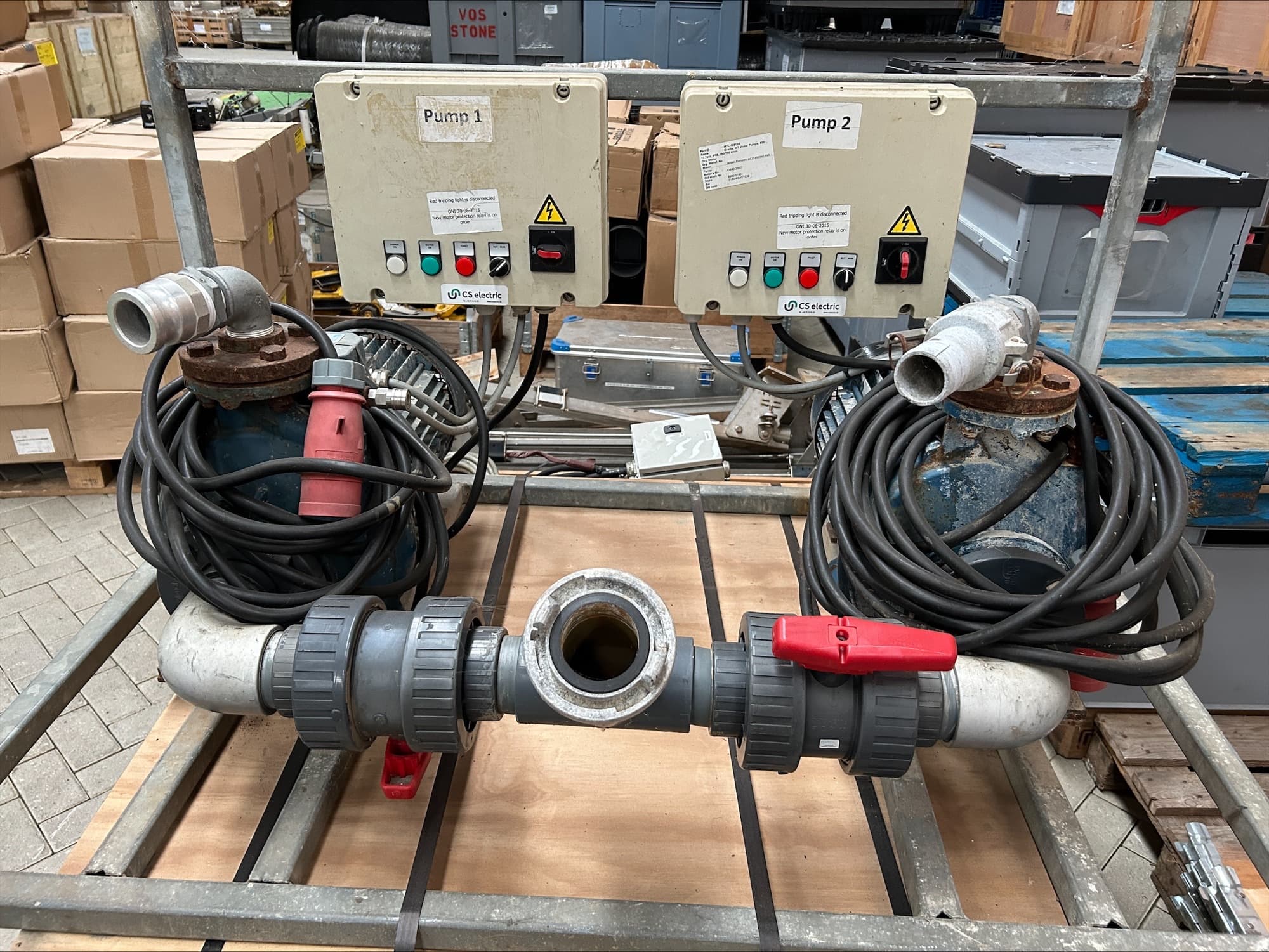 Water pumps 150-700 l/min.