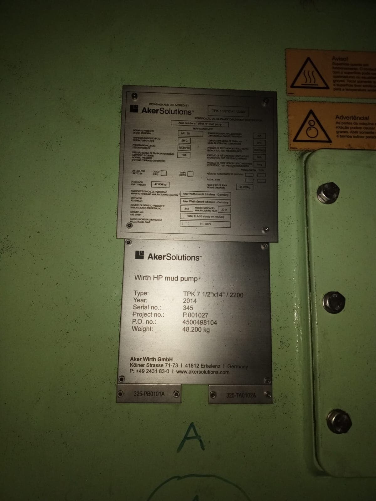 Aker Solutions TPK2200 Hp Mud Pump